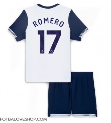 Tottenham Hotspur Cristian Romero #17 Dětské Domácí Dres 2024-25 Krátký Rukáv (+ trenýrky)